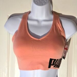 Puma Sports Bra NEW Racerback Seamless Dry Cell Removable Pad Padded Athletic